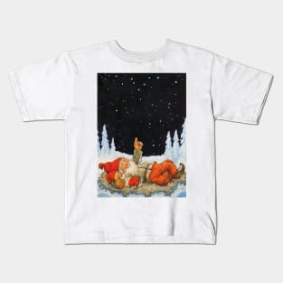 “Under the Stars” Gnomes by Jenny Nystrom Kids T-Shirt